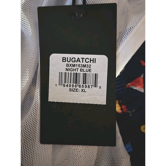 Bugatchi Mens Swim Trunks Size XL Night Blue Rainbow Cocktails Drinks - Picture 5 of 5